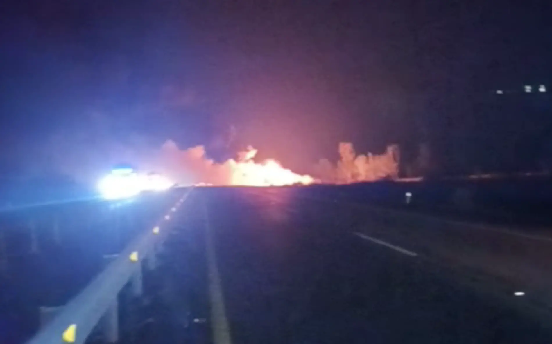 Explota pipa en la carretera Tampico-El Mante 